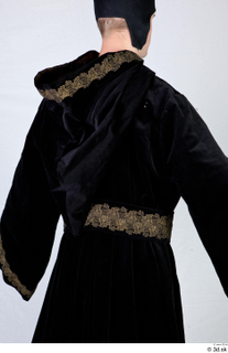  Photos Medieval Monk in Black suit 1 15th century Medieval Clothing Monk black habit upper body 0007.jpg